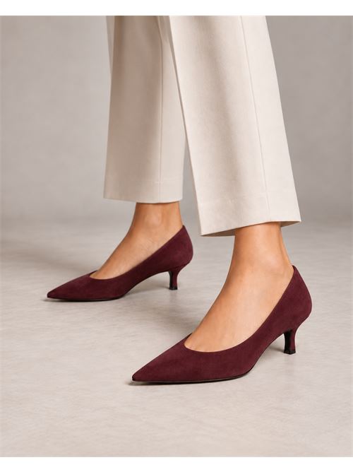 Décolleté bordeaux in cervo con scollo a uovo IL LACCIO | P6049CERVOBORDEAUX